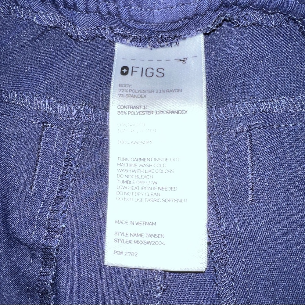 FIGS Tansen Technical Collection Jogger Scrub Pants | Navy Blue | Men’s Size L - Picture 8 of 11